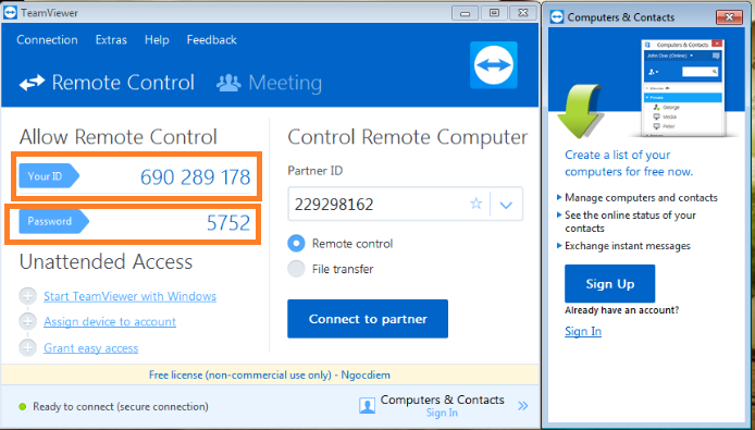 Hướng dẫn cài đặt và sử dụng teamviewer