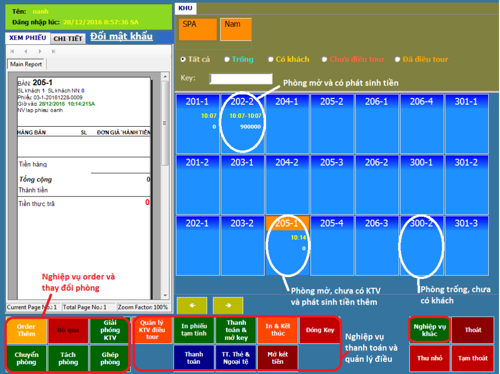 Giới thiệu các chức năng trên phần mềm quản lý spa ZinSpa